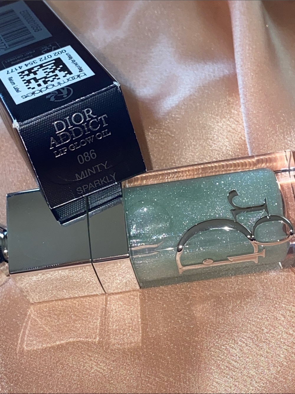 Dior Addict lip glow oil  Juicy Lip Glow Oil — Peach & Silver Mint New - Picture 3 of 12